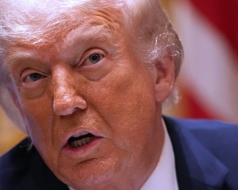 Donald Trump at the White House as federal judge blocks $1.8 billion Anti-Weaponization Fund