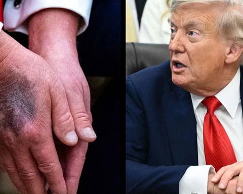 President Donald Trump departs Walter Reed National Military Medical Center in May 2026