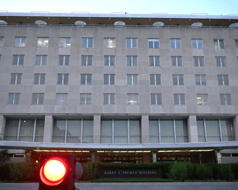 US State Department building in Washington DC where Israel-Lebanon ceasefire talks were held, June 3, 2026