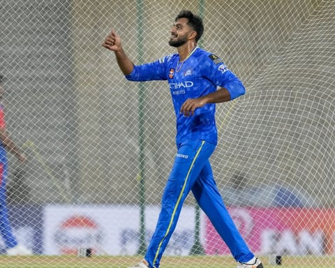 Vijay Shankar during his Indian cricket career before retiring to join Kandy Royals in LPL 2026