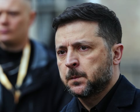 Ukrainian President Volodymyr Zelenskyy at an award ceremony in the Netherlands, June 2026